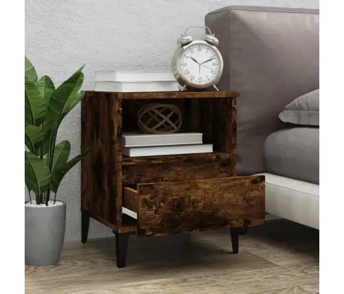 Naktsskapītis, Ozolkoka Krāsa, 40X35X50 Cm Vidaxl