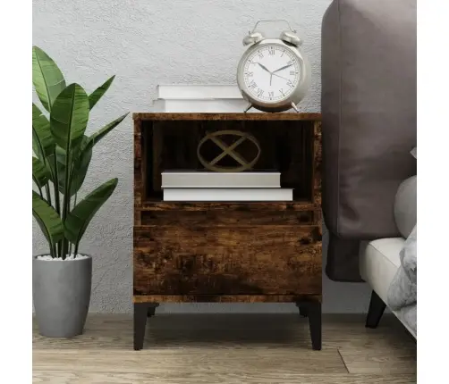 Naktsskapītis, Ozolkoka Krāsa, 40X35X50 Cm Vidaxl