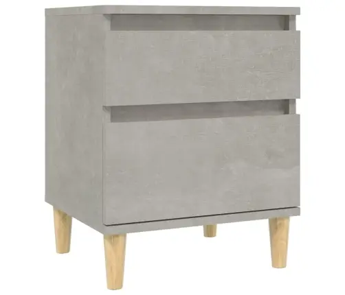 Naktsskapīši, 2 Gab., Betona Pelēki, 40X35X50 Cm Vidaxl