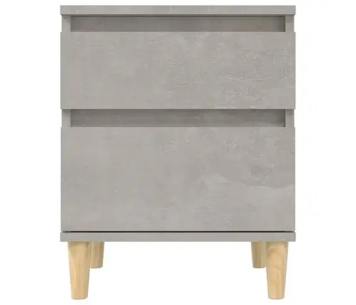 Naktsskapīši, 2 Gab., Betona Pelēki, 40X35X50 Cm Vidaxl