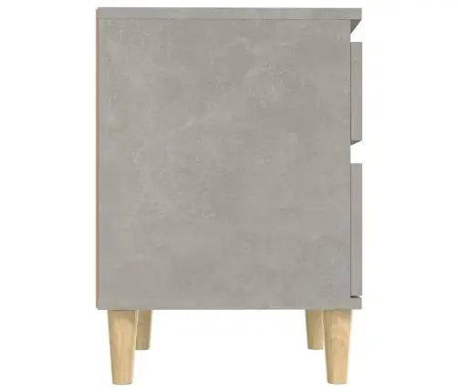 Naktsskapīši, 2 Gab., Betona Pelēki, 40X35X50 Cm Vidaxl