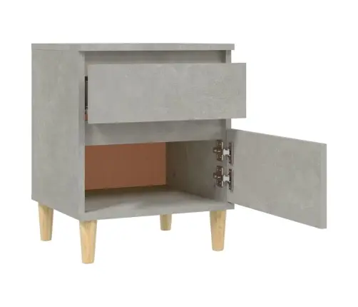 Naktsskapīši, 2 Gab., Betona Pelēki, 40X35X50 Cm Vidaxl