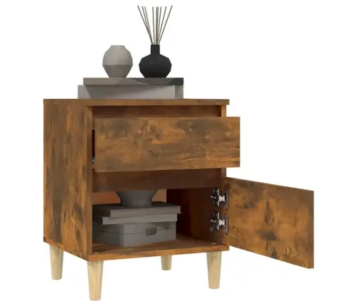 Öökapid 2 Tk, Suitsutatud Tamm, 40 X 35 X 50 Cm