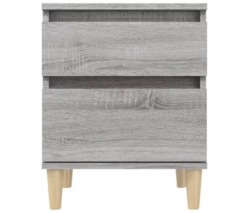 Naktsskapītis, Pelēka Ozolkoka Krāsa, 40X35X50 Cm Vidaxl