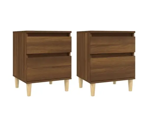 Öökapid 2 Tk, Pruun Tamm, 40 X 35 X 50 Cm