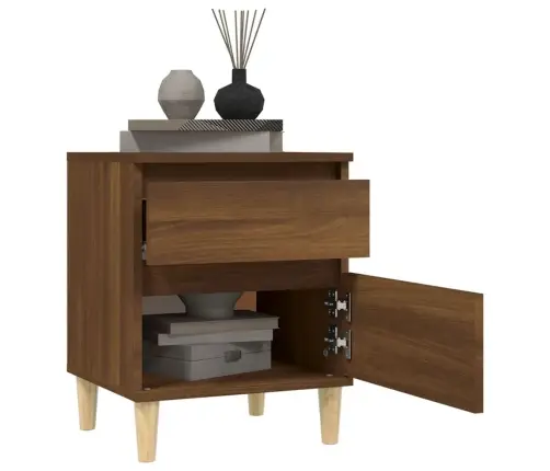 Öökapid 2 Tk, Pruun Tamm, 40 X 35 X 50 Cm