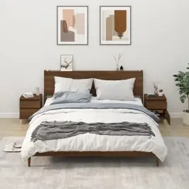 Naktsskapīši, 2 Gab., Ozolkoka Krāsa, 40X35X50 Cm Vidaxl