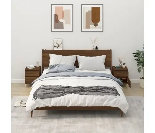 Öökapid 2 Tk, Pruun Tamm, 40 X 35 X 50 Cm