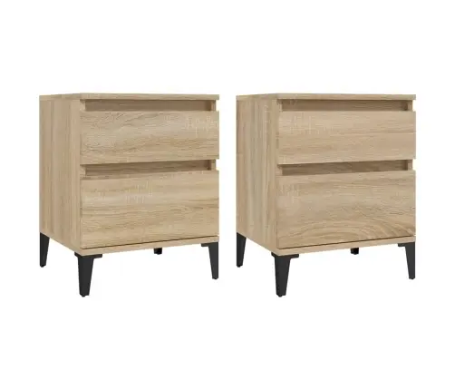 Öökapid 2 Tk, Sonoma Tamm, 40 X 35 X 50 Cm