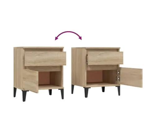 Öökapid 2 Tk, Sonoma Tamm, 40 X 35 X 50 Cm