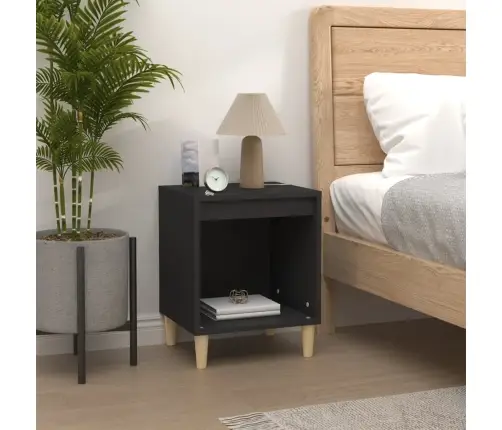 Naktsskapīši, 2 Gab., Melni, 40X35X50 Cm Vidaxl