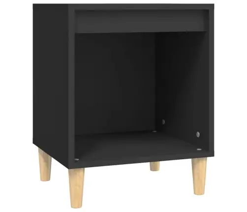 Naktsskapīši, 2 Gab., Melni, 40X35X50 Cm Vidaxl