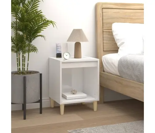 Öökapid 2 Tk, Kõrgläikega Valge, 40 X 35 X 50 Cm