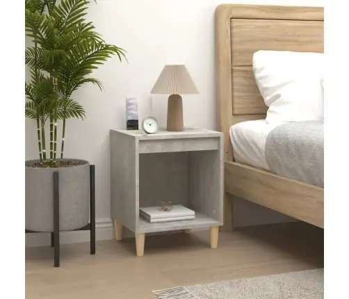 Naktinės Spintelės, 2Vnt., Betono Pilkos Spalvos, 40X35X50Cm