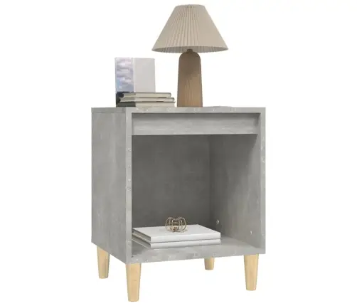 Naktinės Spintelės, 2Vnt., Betono Pilkos Spalvos, 40X35X50Cm