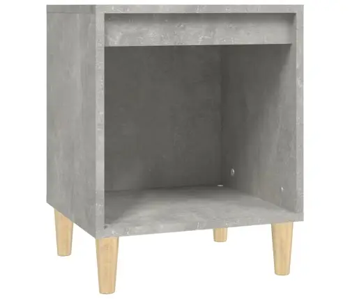 Naktinės Spintelės, 2Vnt., Betono Pilkos Spalvos, 40X35X50Cm