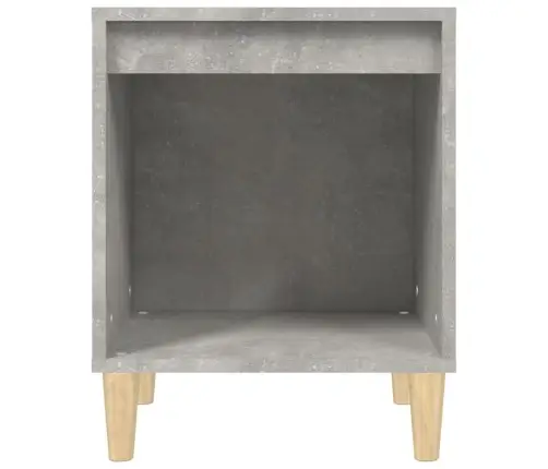 Naktinės Spintelės, 2Vnt., Betono Pilkos Spalvos, 40X35X50Cm