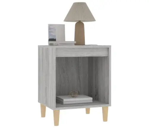 Naktinės Spintelės, 2Vnt., Pilkos Ąžuolo Spalvos, 40X35X50Cm