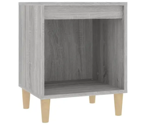 Naktinės Spintelės, 2Vnt., Pilkos Ąžuolo Spalvos, 40X35X50Cm