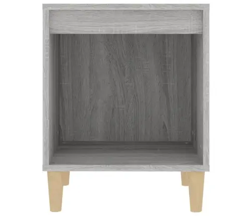 Naktinės Spintelės, 2Vnt., Pilkos Ąžuolo Spalvos, 40X35X50Cm