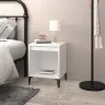 Naktsskapītis, Balts, 40X35X50 Cm Vidaxl