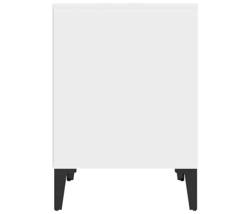Naktsskapītis, Balts, 40X35X50 Cm Vidaxl