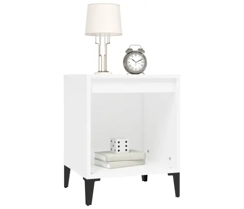 Naktsskapīši, 2 Gab., Balti, 40X35X50 Cm Vidaxl