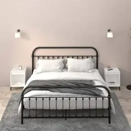 Naktsskapīši, 2 Gab., Balti, 40X35X50 Cm Vidaxl