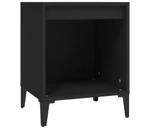 Naktinė Spintelė, Juodos Spalvos, 40X35X50Cm