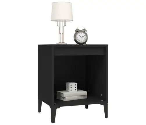 Naktinė Spintelė, Juodos Spalvos, 40X35X50Cm