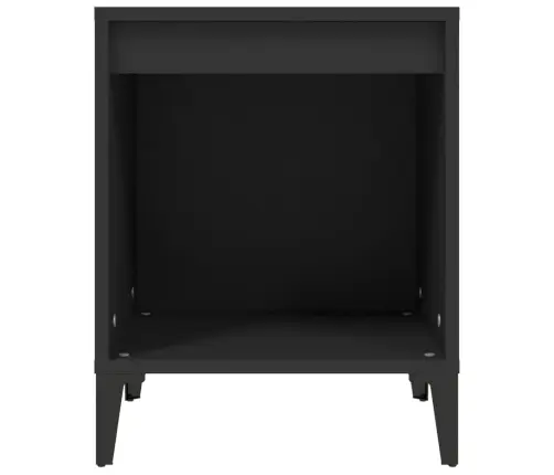 Naktinė Spintelė, Juodos Spalvos, 40X35X50Cm
