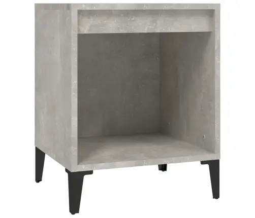 Naktsskapīši, 2 Gab., Betona Pelēki, 40X35X50 Cm Vidaxl