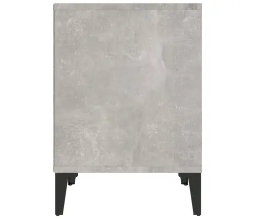 Naktsskapīši, 2 Gab., Betona Pelēki, 40X35X50 Cm Vidaxl