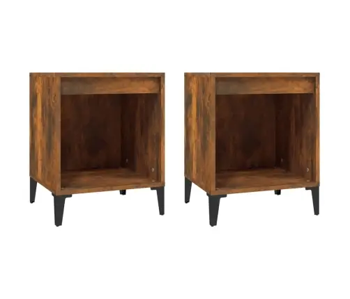 Naktsskapīši, 2 Gab., Ozolkoka Krāsa, 40X35X50 Cm Vidaxl