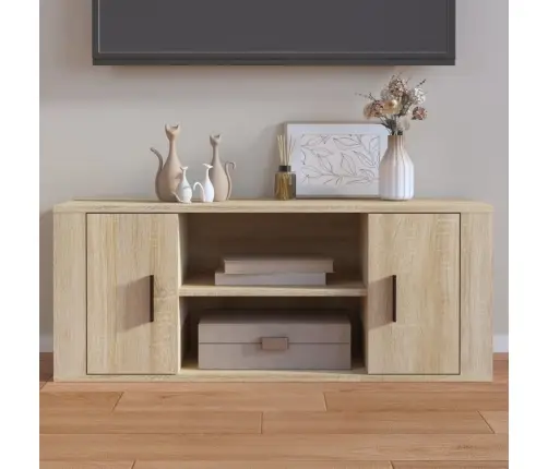 Tv Skapītis, Ozolkoka Krāsa, 100X35X40 Cm, Inženierijas Koks Vidaxl