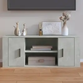 Televizoriaus Spintelė, Betono Pilka, 100X35X40cm Mediena