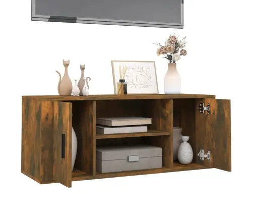 Tv Skapītis, Ozolkoka Krāsa, 100X35X40 Cm, Inženierijas Koks Vidaxl