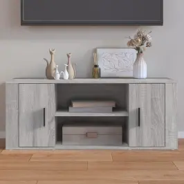 Telerikapp, Hall Sonoma Tamm, 100 X 35 X 40 cm Tehispuit