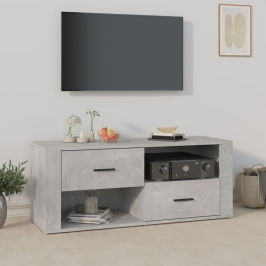 Tv Skapītis, Betona Pelēks, 100X35X40 Cm, Inženierijas Koks Vidaxl