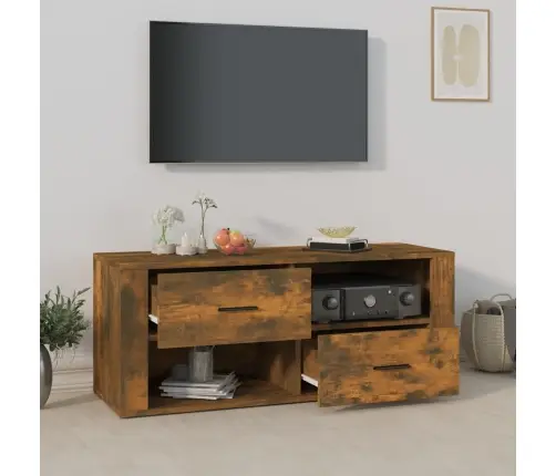 Televizoriaus Spintelė, Dūminio Ąžuolo, 100X35X40cm Mediena