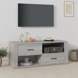 Tv Skapītis, Pelēka Ozolkoka, 100X35X40 Cm, Inženierijas Koks Vidaxl