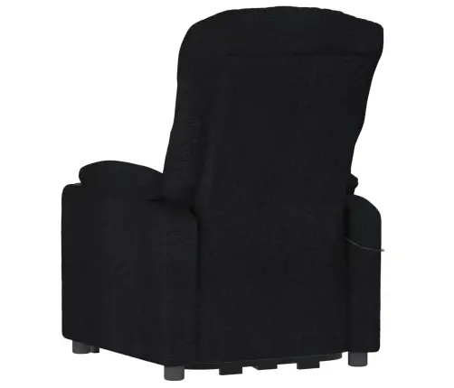 Atpūtas Krēsls, Paceļams, Melns Audums Vidaxl