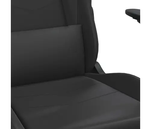 Datorspēļu Krēsls Ar Kāju Balstu, Melna Mākslīgā Āda Vidaxl