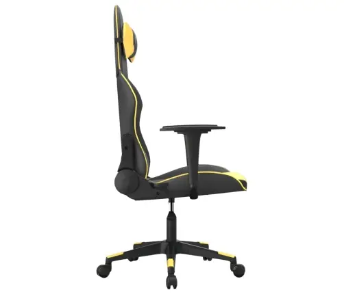 Žaidimų Kėdė, Juodos Ir Auksinės Spalvos, Dirbtinė Oda