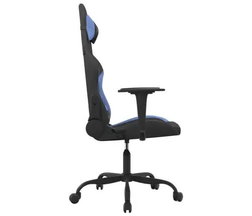 Datorspēļu Krēsls, Melns Un Zils Audums Vidaxl