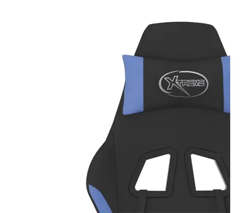 Datorspēļu Krēsls, Melns Un Zils Audums Vidaxl