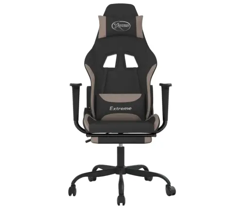 Mänguritool Jalatoega, Must Ja Pruunikashall, Kunstnahk