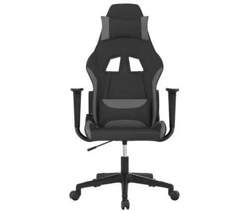 Datorspēļu Krēsls, Melns Un Gaiši Pelēks Audums Vidaxl