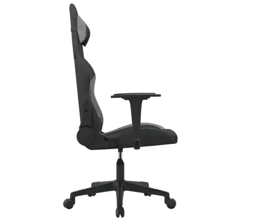 Datorspēļu Krēsls, Melns Un Gaiši Pelēks Audums Vidaxl