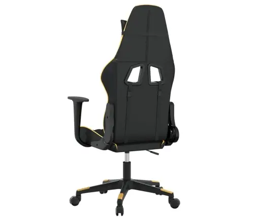 Žaidimų Kėdė, Juodos Ir Auksinės Spalvos, Dirbtinė Oda